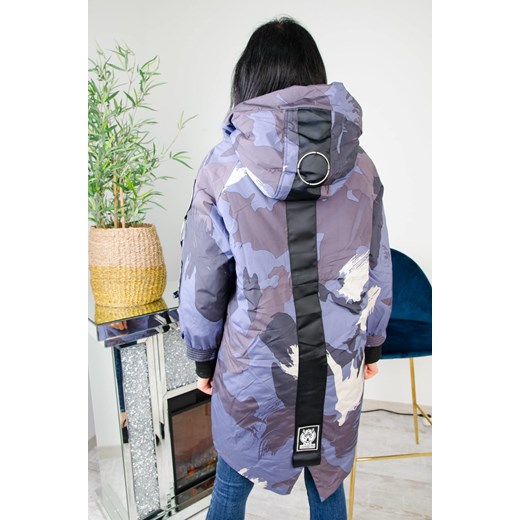 Parka damska Olika casualowa moro