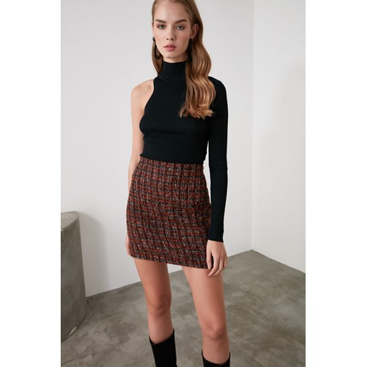 Trendyol Multicolored Tweed Looking Knitwear Skirt Trendyol L Factcool