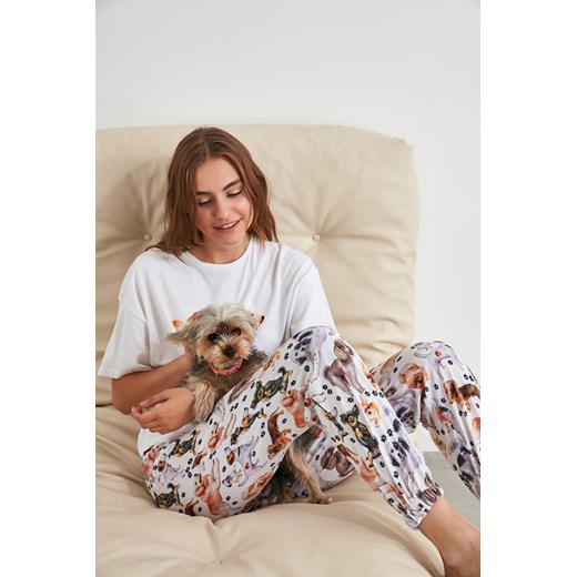 Trendyol Dog Patterned Knitting Pyjamas Set Trendyol XS Factcool