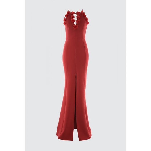 Trendyol Burgundy NeckLine Detailed Evening Dress & Graduation Dress Trendyol 34 Factcool
