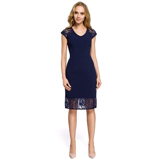 Made Of Emotion Woman's Dress M273 Navy Blue L Factcool