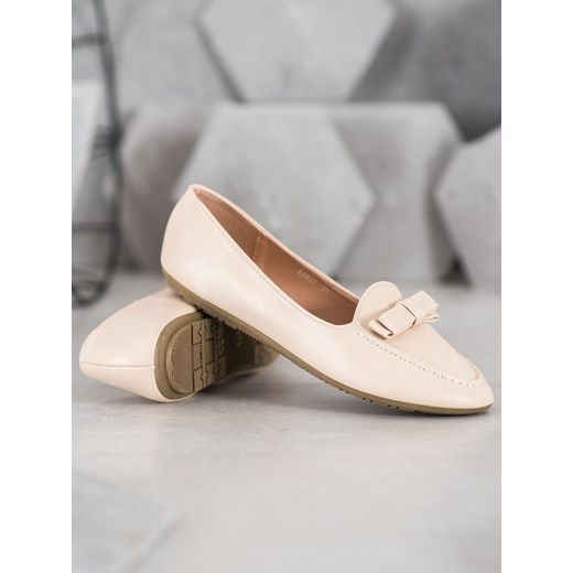 SHELOVET BEIGE LORDSY WITH ECO LEATHER Shelovet 37 Factcool