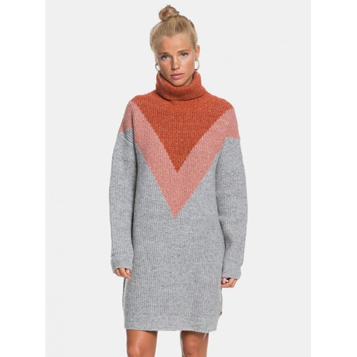 Brick-grey roxy sweater dress L Factcool