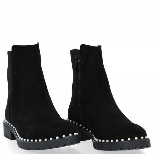 Czarne modne botki damskie Crystal Crystal Shoes 36 PaniTorbalska