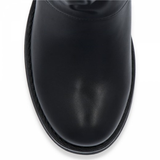 Czarne botki damskie na płaskiej podeszwie Olivia Crystal Shoes 40 PaniTorbalska