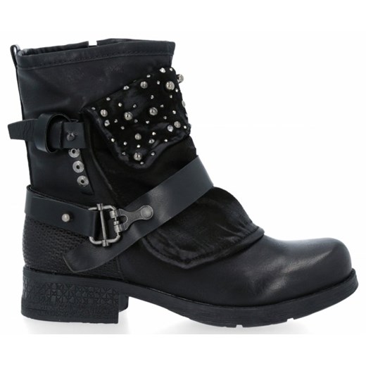 Czarne modne botki damskie Rita (kolory) Crystal Shoes 40 PaniTorbalska