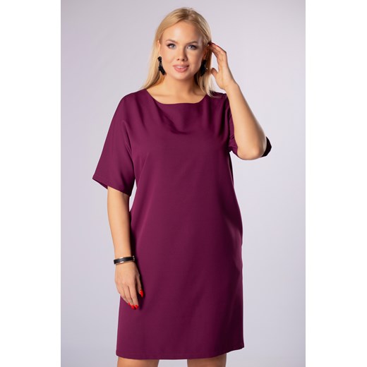 taliowana sukienka z rozcięciami na rękawach i kokardą na plecach Ptakmoda.com 42 ptakmoda.com