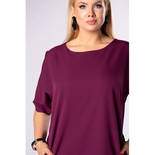 taliowana sukienka z rozcięciami na rękawach i kokardą na plecach Ptakmoda.com 42 ptakmoda.com