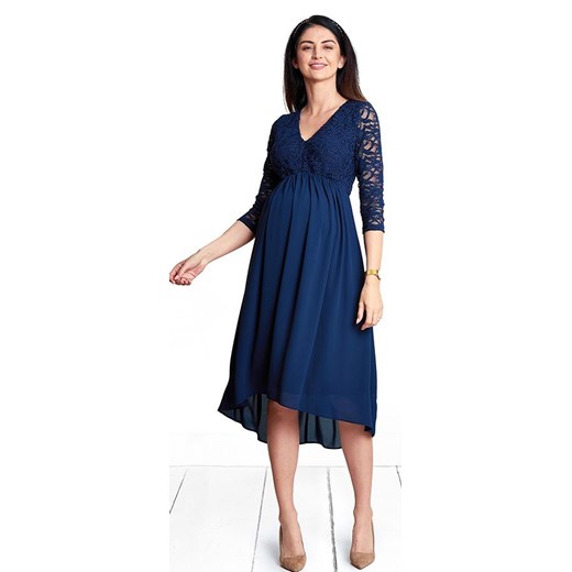 Sukienka ciążowa Happymum granatowa elegancka