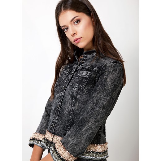 SZARA JEANSOWA KURTKA MOLTON Molton 42 okazyjna cena Molton