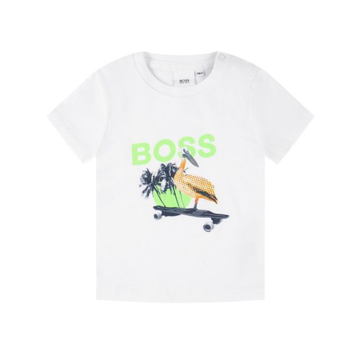 Boss T-Shirt J05759 D Biały Regular Fit 3A wyprzedaż MODIVO
