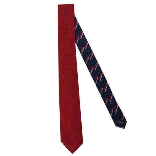 Tommy Hilfiger Tailored Krawat Solid Ribbed TT0TT07682 Czerwony Tommy Hilfiger 00 MODIVO