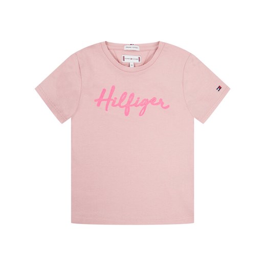 TOMMY HILFIGER T-Shirt Tee KG0KG04865 M Różowy Regular Fit Tommy Hilfiger 4 okazyjna cena MODIVO