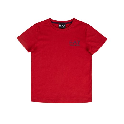 EA7 Emporio Armani T-Shirt 6GBT51 BJ02Z 1473 Czerwony Regular Fit 8Y MODIVO wyprzedaż