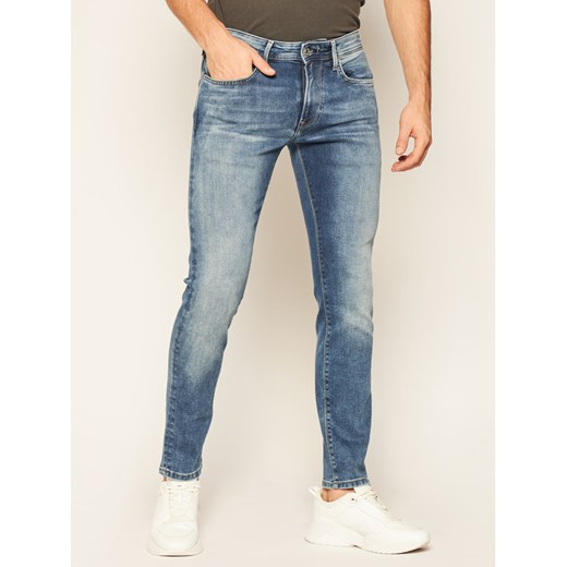 Pepe Jeans Jeansy Regular Fit Stanley PM201705 Granatowy Regular Fit Pepe Jeans 32_34 promocja MODIVO