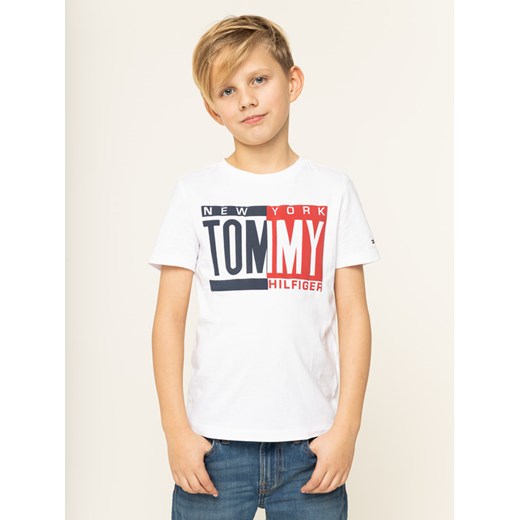 TOMMY HILFIGER T-Shirt KB0KB04994 D Biały Regular Fit Tommy Hilfiger 10 okazja MODIVO