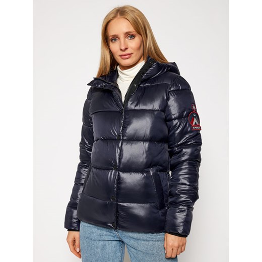 Kurtka damska Superdry krótka granatowa casual 