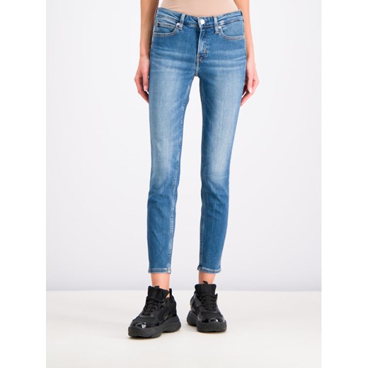 Calvin Klein Jeans Jeansy Slim Fit J20J211391 Niebieski Skinny Ankle Fit 24 okazja MODIVO