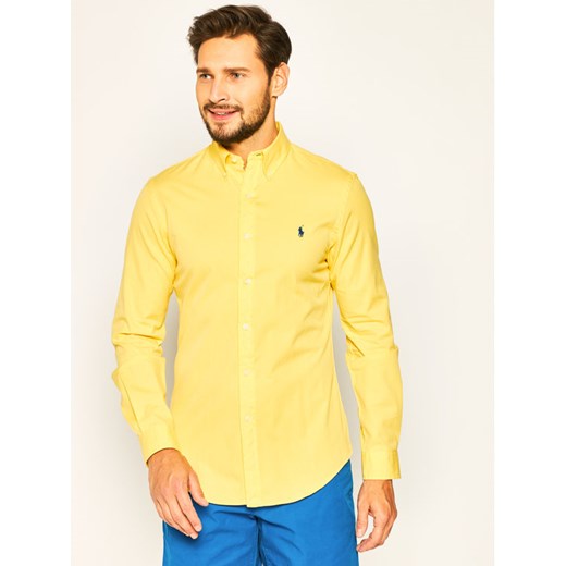 Polo Ralph Lauren Koszula Classics 710787192 Żółty Slim Fit Polo Ralph Lauren XXL wyprzedaż MODIVO