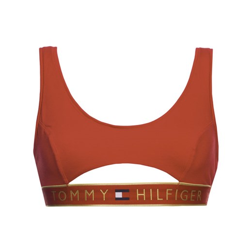 TOMMY HILFIGER Biustonosz braletka Cut Out Pull-On UW0UW02014 Czerwony Tommy Hilfiger XS okazja MODIVO