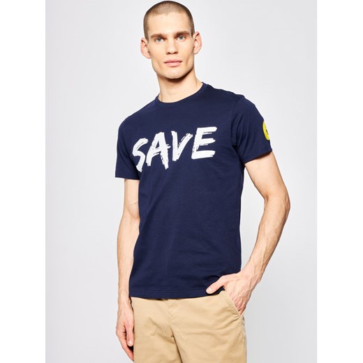Save The Duck T-Shirt DT401M JESYX Granatowy Regular Fit Save The Duck L promocyjna cena MODIVO