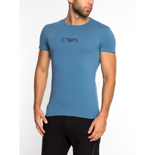 Emporio Armani Underwear T-Shirt 111035 9A715 16531 Niebieski Slim Fit XL promocyjna cena MODIVO