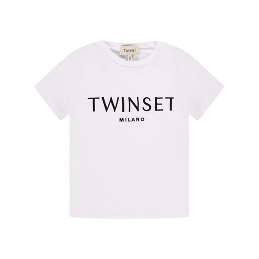 TwinSet T-Shirt 201GJ2370 M Biały Regular Fit Twinset 10A wyprzedaż MODIVO