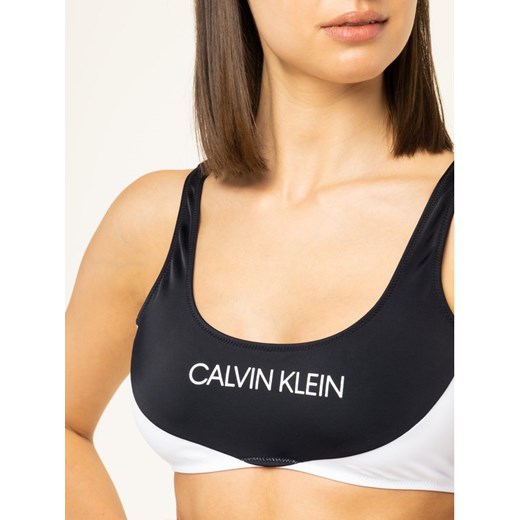 Calvin Klein Swimwear Góra od bikini KW0KW00839 Czarny M okazyjna cena MODIVO