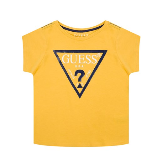 Guess T-Shirt L73I55 K5M20 Żółty Regular Fit Guess 7 promocja MODIVO