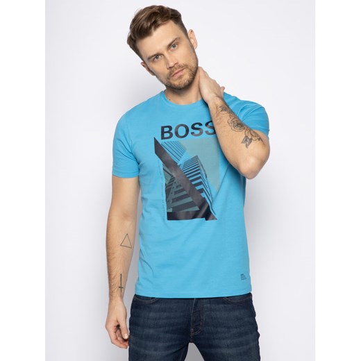 Boss T-Shirt Tessler 131 50426479 Niebieski Slim Fit XXL wyprzedaż MODIVO