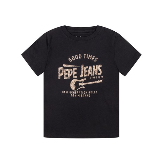 Pepe Jeans T-Shirt Terry PB502717 Czarny Regular Fit Pepe Jeans 4 MODIVO promocyjna cena