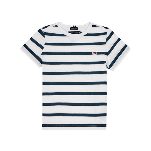 TOMMY HILFIGER T-Shirt Nautical Stripe KB0KB05685 M Biały Regular Fit Tommy Hilfiger 7 okazyjna cena MODIVO