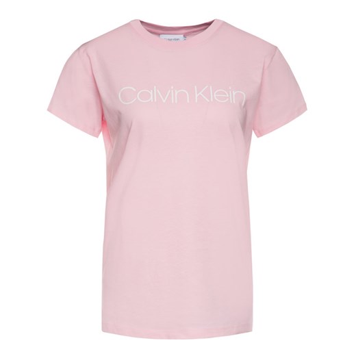 Calvin Klein T-Shirt Core Logo K20K201365 Różowy Regular Fit Calvin Klein XS okazja MODIVO
