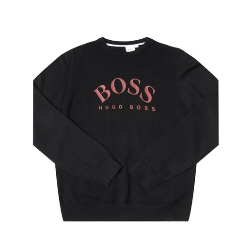 Boss Sweter J25G01 D Czarny Regular Fit 16A okazja MODIVO