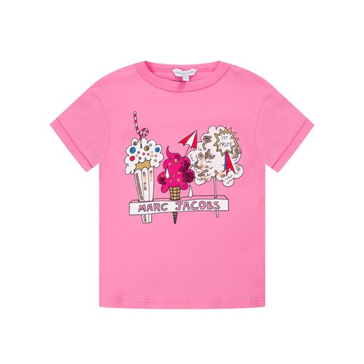 Little Marc Jacobs T-Shirt W15491 M Różowy Regular Fit Little Marc Jacobs 5A promocja MODIVO