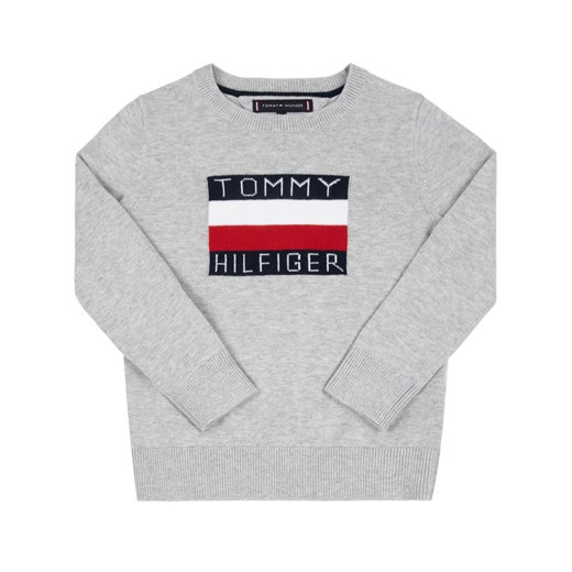TOMMY HILFIGER Sweter Graphic KB0KB05447 D Szary Regular Fit Tommy Hilfiger 16 promocyjna cena MODIVO