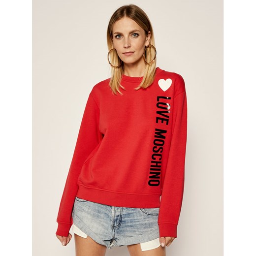 LOVE MOSCHINO Bluza W630632M 4165 Czerwony Regular Fit Love Moschino 42 wyprzedaż MODIVO