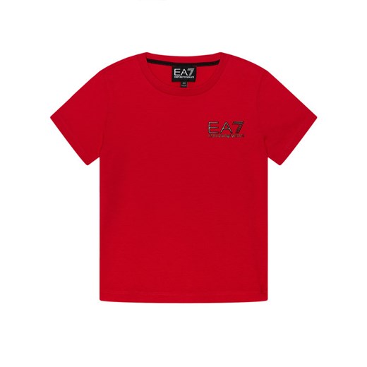 EA7 Emporio Armani T-Shirt 6HBT51 BJ02Z 1451 Czerwony Regular Fit 10Y MODIVO