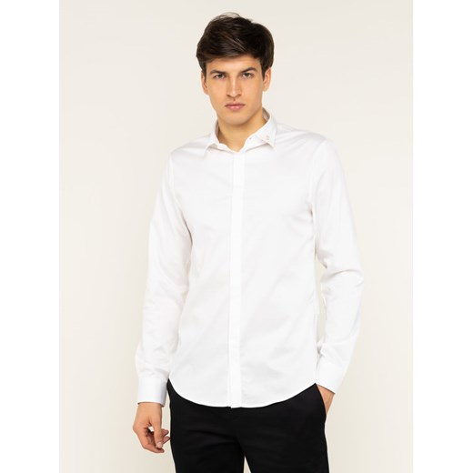 Armani Exchange Koszula 6GZCG2 ZNAUZ 1100 Biały Slim Fit Armani Exchange XXL MODIVO wyprzedaż