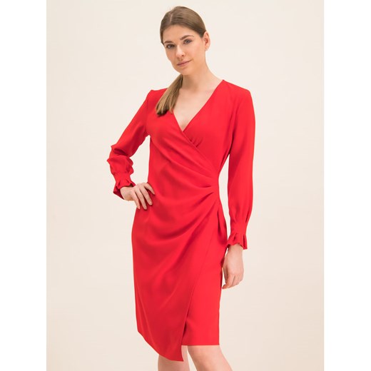 iBlues Sukienka koktajlowa 72262996 Czerwony Regular Fit Iblues 40 okazyjna cena MODIVO
