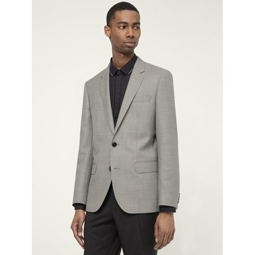 Szara marynarka męska Hugo Boss gładka elegancka
