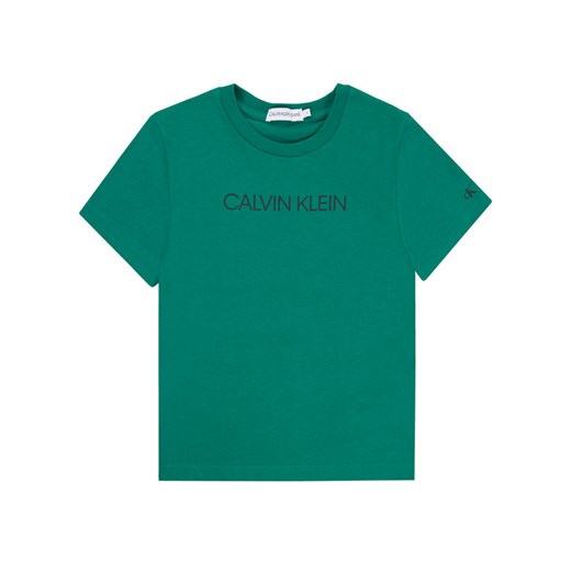 Calvin Klein Jeans T-Shirt Institutional SS IB0IB00347 Zielony Regular Fit 6 okazja MODIVO