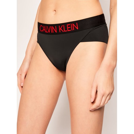 Calvin Klein Swimwear Dół od bikini KW0KW00944 Czarny S okazyjna cena MODIVO
