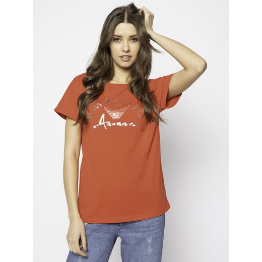 Emporio Armani T-Shirt 164340 0P291 00074 Czerwony Regular Fit Emporio Armani S okazja MODIVO