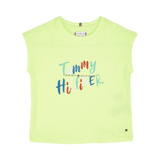 TOMMY HILFIGER T-Shirt Fluro Graphic On Graphic KG0KG05033 M Żółty Regular Fit Tommy Hilfiger 7 MODIVO wyprzedaż