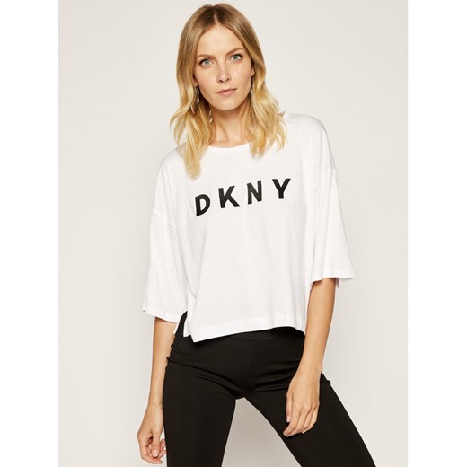 DKNY T-Shirt P0BA1E31 Biały Relaxed Fit L MODIVO