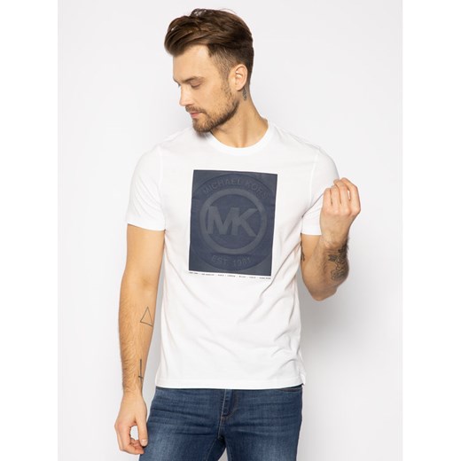 MICHAEL Michael Kors T-Shirt Logo CR95J4CFV4 Biały Relaxed Fit Michael Michael Kors XXL wyprzedaż MODIVO