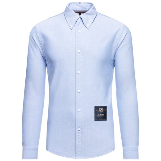 TOMMY HILFIGER Koszula Crest Label MW0MW10680 Niebieski Regular Fit Tommy Hilfiger L MODIVO promocyjna cena