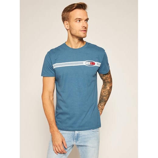 Tommy Jeans T-Shirt Chest Lines Logo DM0DM08299 Granatowy Regular Fit Tommy Jeans M MODIVO
