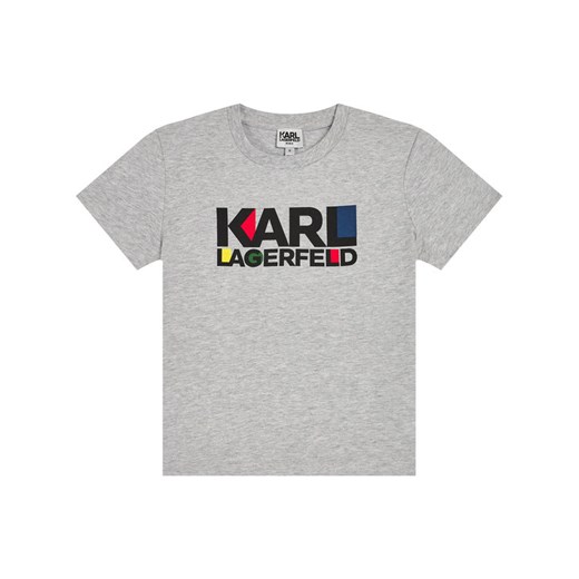 KARL LAGERFELD T-Shirt Bosa Club Z25226 M Szary Regular Fit Karl Lagerfeld 6A okazja MODIVO